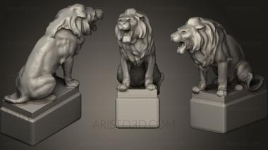 Figurines lions tigers sphinxes (STKL_0163) 3D model for CNC machine